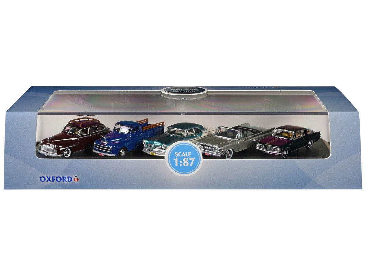 Chrysler Centenary 5 Piece Set 1/87 (HO) Scale Diecast Model Cars by Oxford Diecast LuxuryLifeWay Online Store