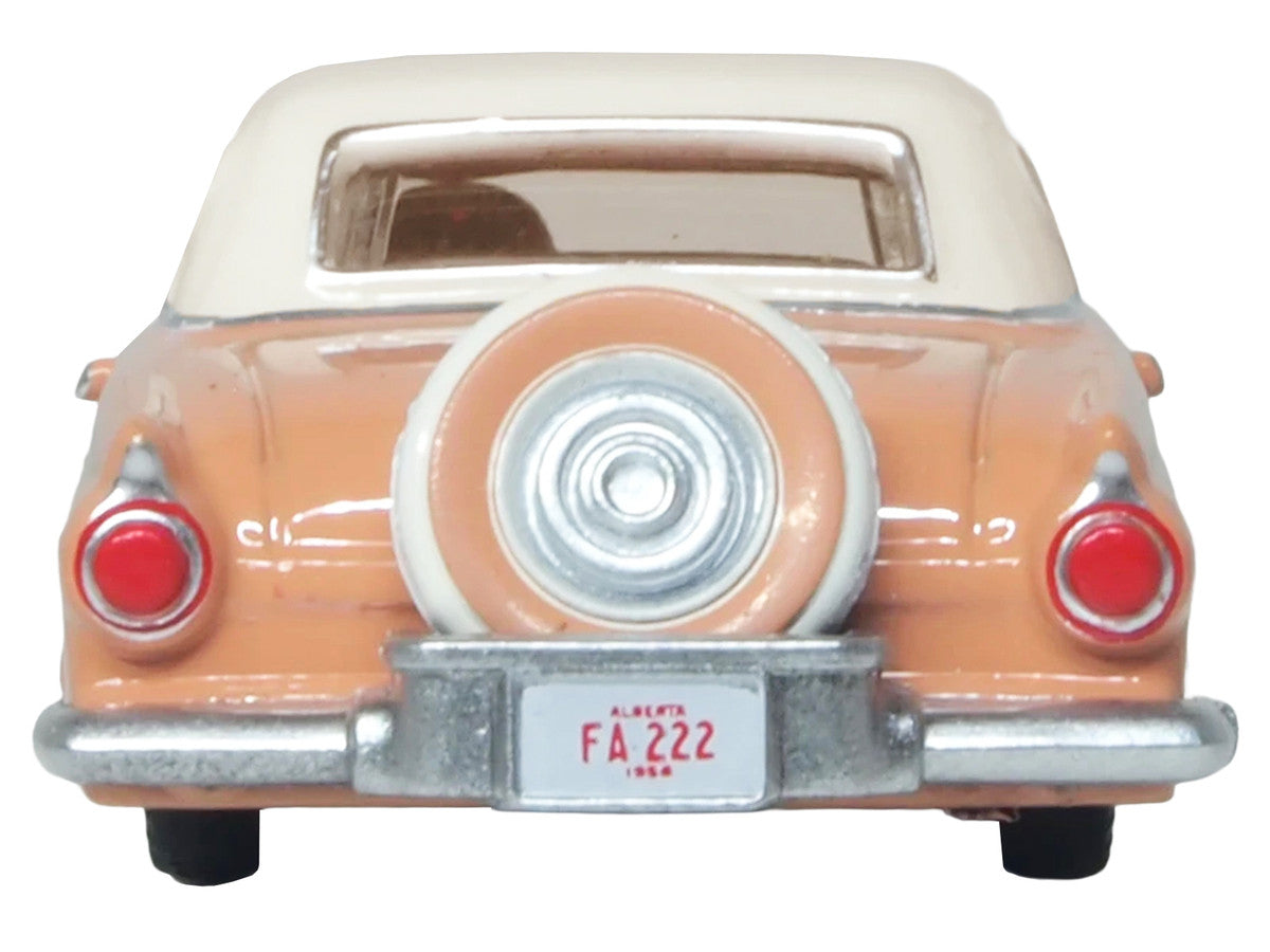 1956 Ford Thunderbird Buckskin Tan with Cream Top 1/87 (HO) Scale Diecast Model Car by Oxford Diecast LuxuryLifeWay Online Store