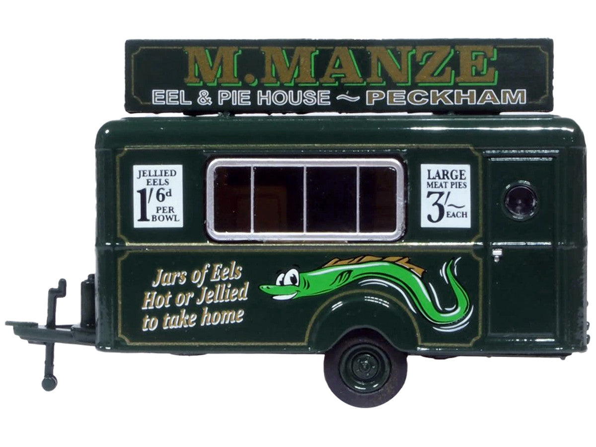 Mobile Food Trailer "M. Manze Eel and Pie House - Peckham" 1/87 (HO) Scale Diecast Model by Oxford Diecast LuxuryLifeWay Online Store