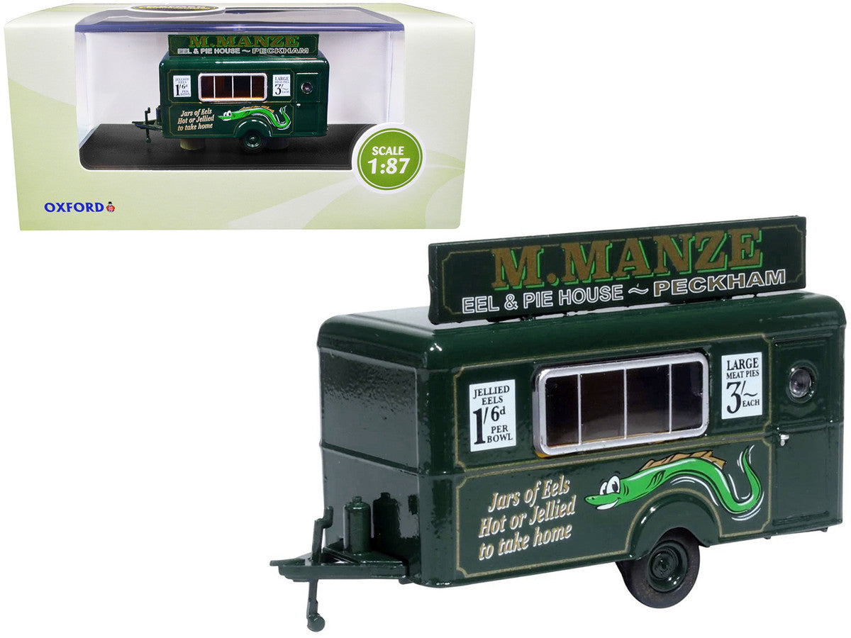 Mobile Food Trailer "M. Manze Eel and Pie House - Peckham" 1/87 (HO) Scale Diecast Model by Oxford Diecast LuxuryLifeWay Online Store
