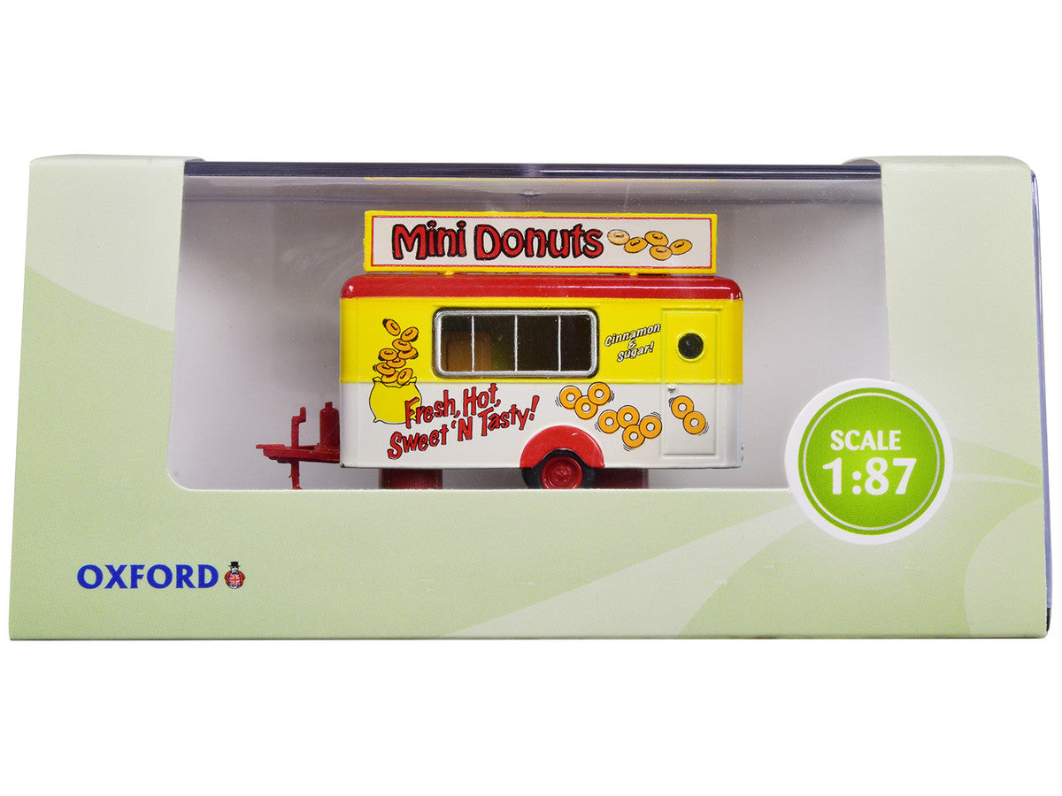 Mobile Food Trailer "Mini Donuts" 1/87 (HO) Scale Diecast Model by Oxford Diecast LuxuryLifeWay Online Store