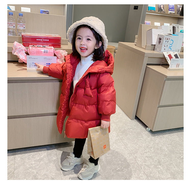 Thick Winter Down Jacket for Girls - New Year Style Pi-Mart