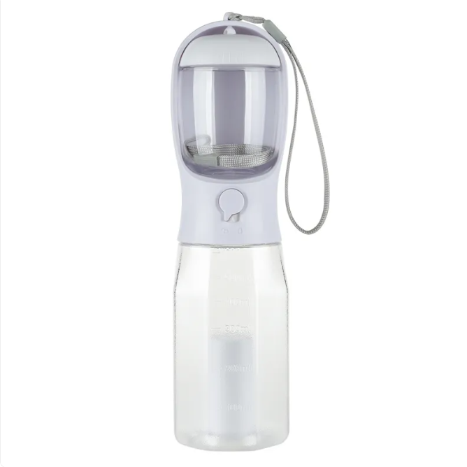 Portable Cat Dog Water Bottle Food Feeder Drinker Poop Dispenser 3 In 1 Leak-proof Multifunctional Dog Water Bottle Pet Products LadyShow.Store