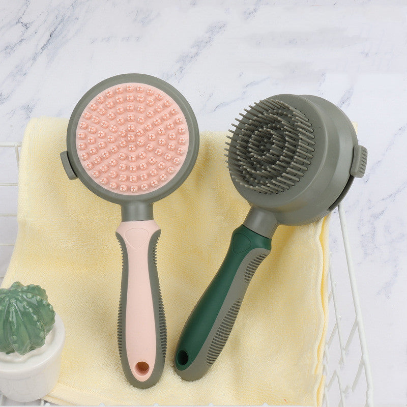Pet Hair Removal Comb Cat Brush Self Cleaning Slicker Brush Hair Removal Double-sided Massage Pets Fashion