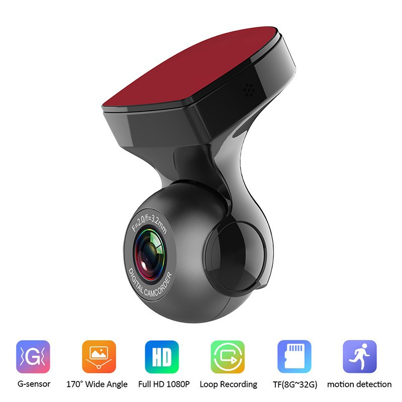 170° WiFi Dash Cam Recorder Car Camera HD 1080P Car DVR Vehicle Video G-Sensor Pi-Mart