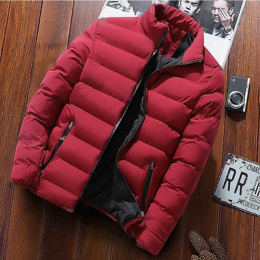 Stand collar cardigan padded jacket CJD