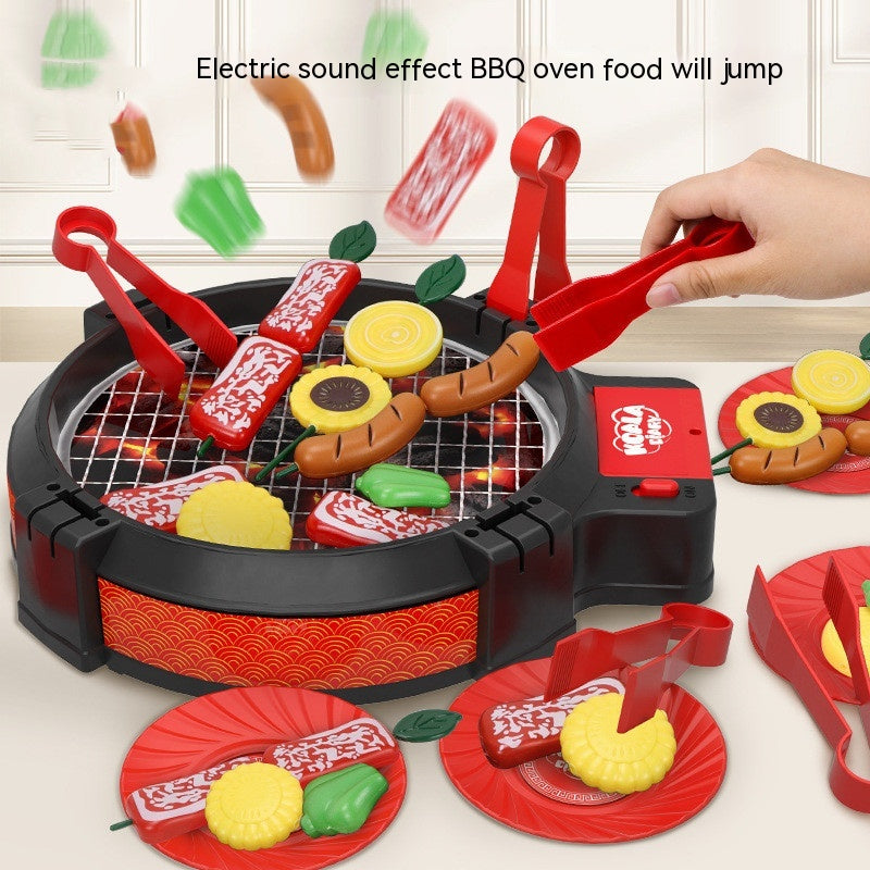 Children Play House Toy Simulation Kitchenware Electric Oven Hot Pot