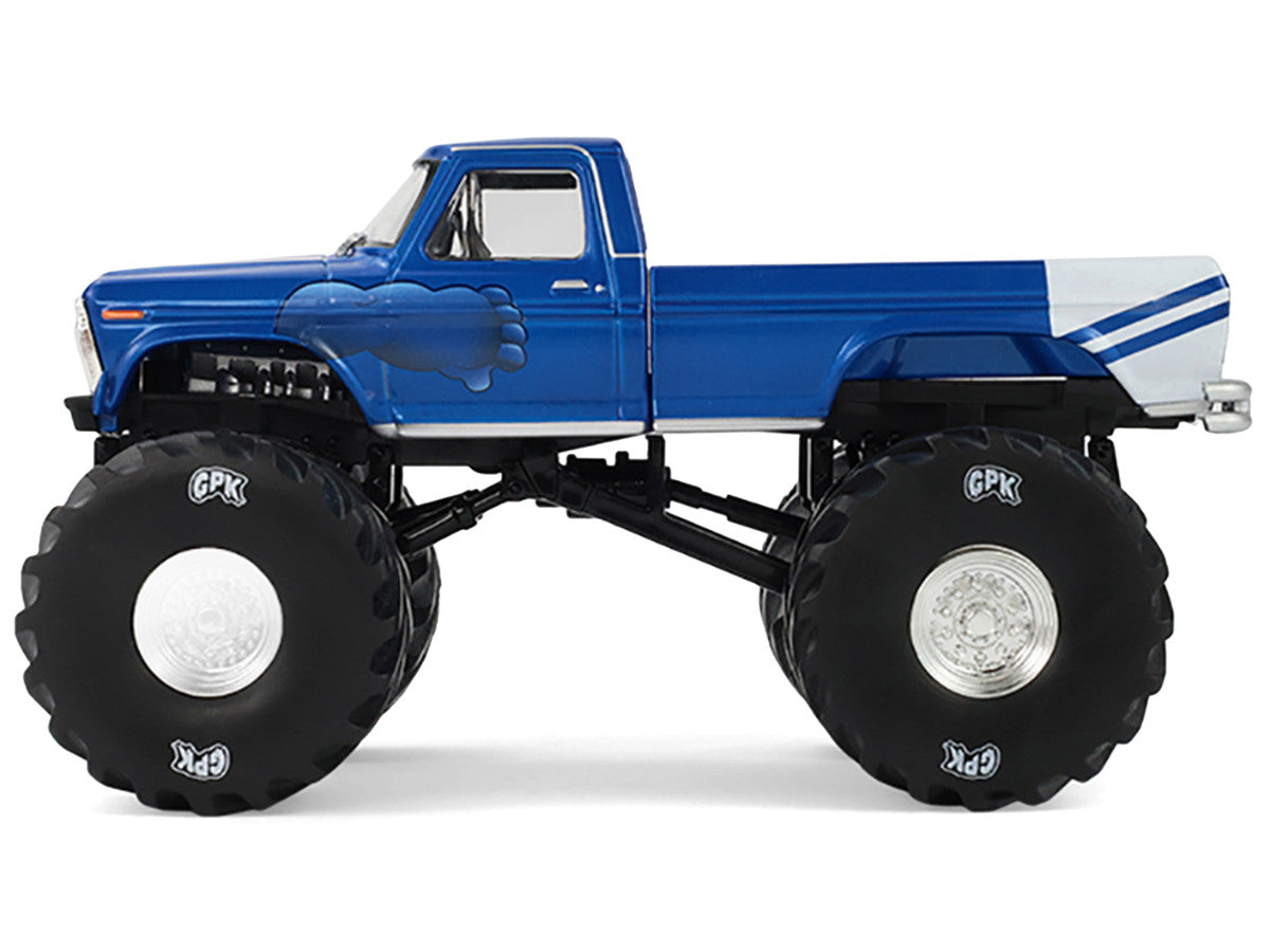 1976 Ford F-250 Monster Truck "Garbage Pail Kids 40th Anniversary - Buck Truck" Blue Metallic with Graphics "Kings of Crunch" Series 1/43 Diecast Model Car by Greenlight LuxuryLifeWay Online Store