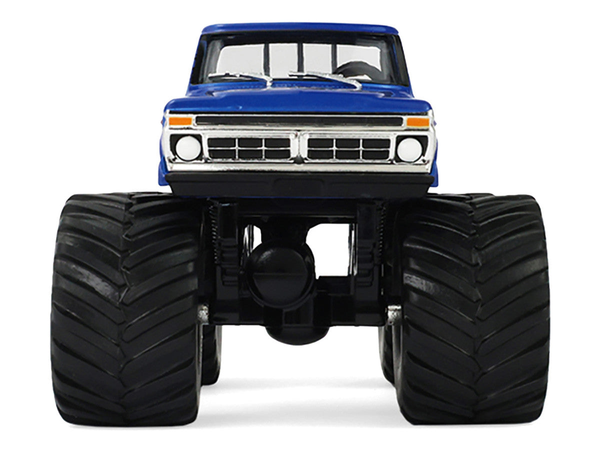 1976 Ford F-250 Monster Truck "Garbage Pail Kids 40th Anniversary - Buck Truck" Blue Metallic with Graphics "Kings of Crunch" Series 1/43 Diecast Model Car by Greenlight LuxuryLifeWay Online Store