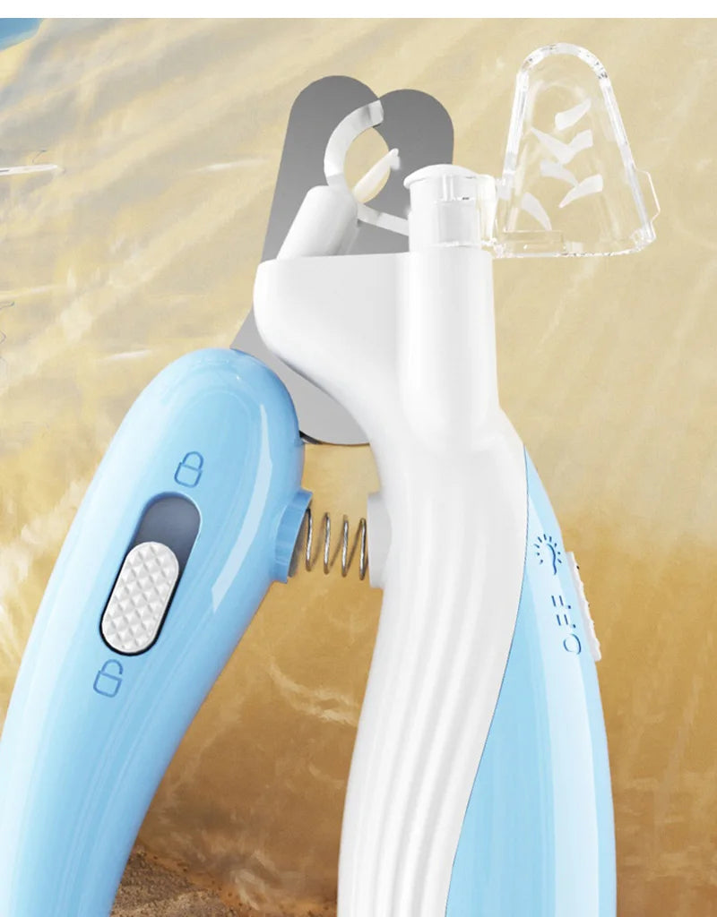 Pet Nail Clippers Dog Nail Clippers Cat Nail Clippers LED Electric Nail Grinder Pet Supplies LED Light Pet Nail Clippers LadyShow.Store