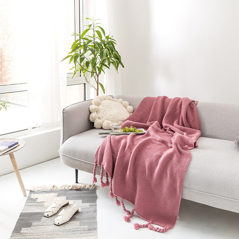Knitted Leisure Decorative Blanket PearlNestDecor.com