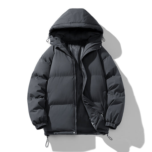 Men's Hoodie Padded Coat Thickened Cotton-padded Clothes Loose Casual Cotton-padded Jacket CJD