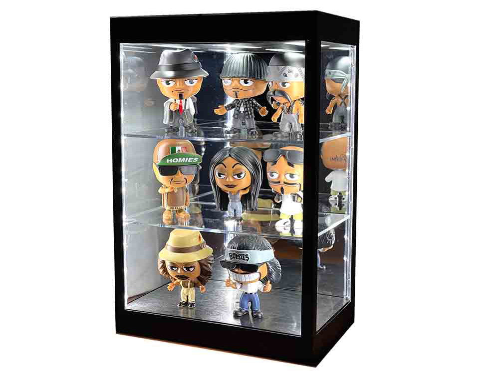 Showcase 3 Tier Display Case with Mirror Back Panel and LED Lights for 1/64-1/18  Scale Models LuxuryLifeWay Online Store