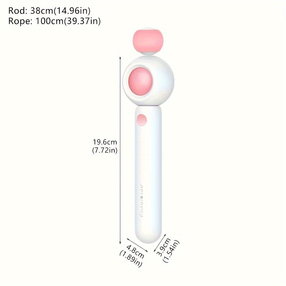 Cat Teaser Stick, Retractable Cat Wand With Replacement Head, Cat Feather Toy, Cat Interactive Toy For Indoor Cats For Relief Boredom And Exercise Pets Fashion