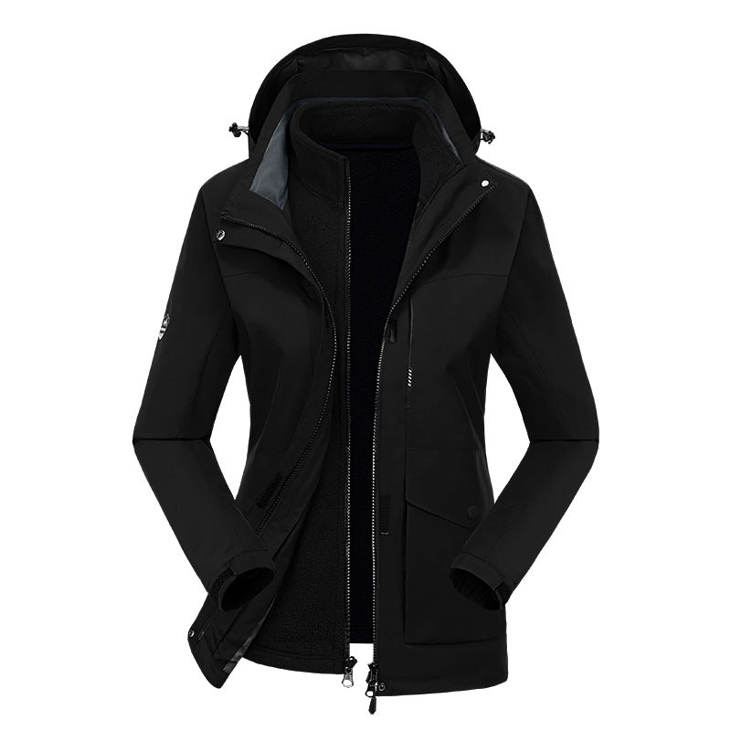 Two-piece Outdoor Mountaineering Clothing Plus Velvet Thickening Best YouTube Store