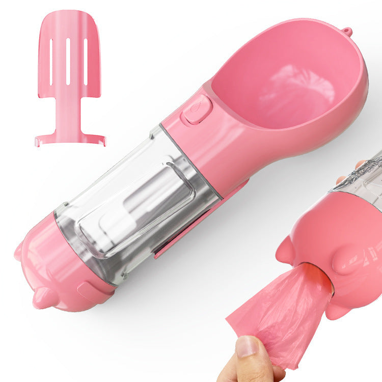 3-in-1 Portable Pet Water Bottle Pets Fashion