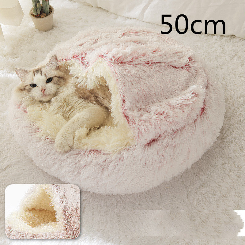2-in-1 Plush Pet Bed Pets Fashion