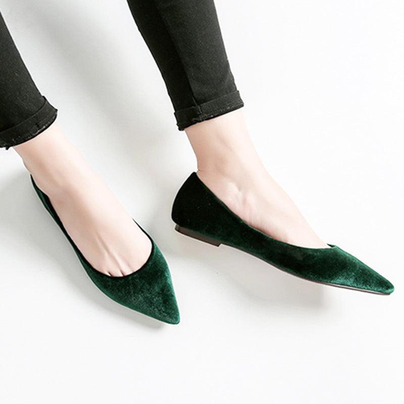 Comfortable Pointed-toe Shallow Mouth Single Shoes Women LadyShow.Store