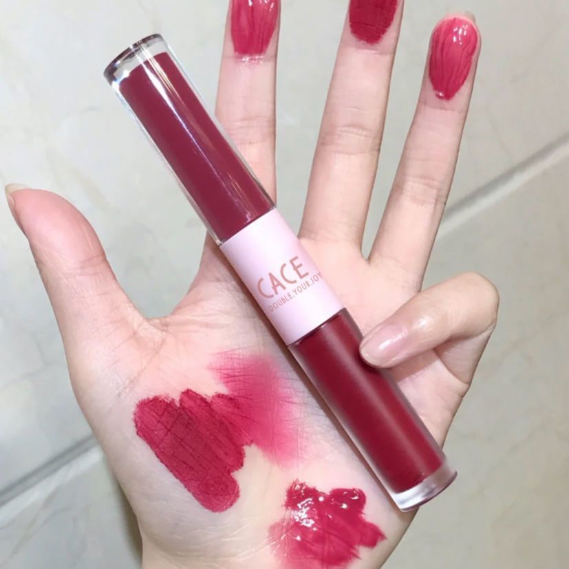 Simple Moisturizing Long-lasting Double-headed Lip Lacquer