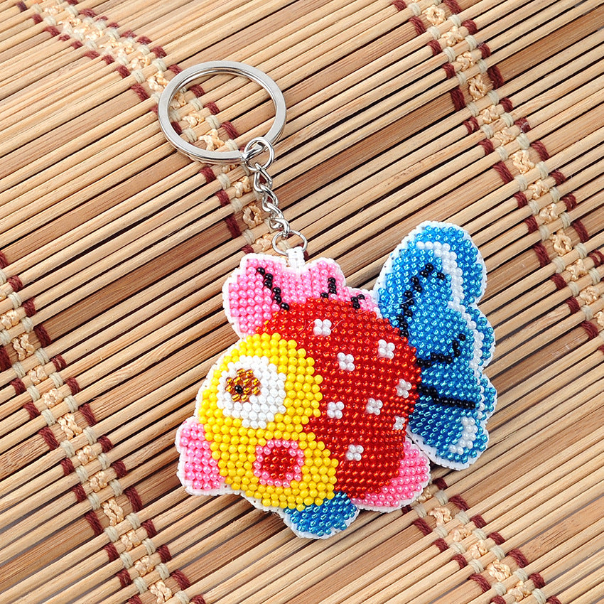 Cute Handmade DIY Full Beaded Keychain Pendant LadyShow.Store