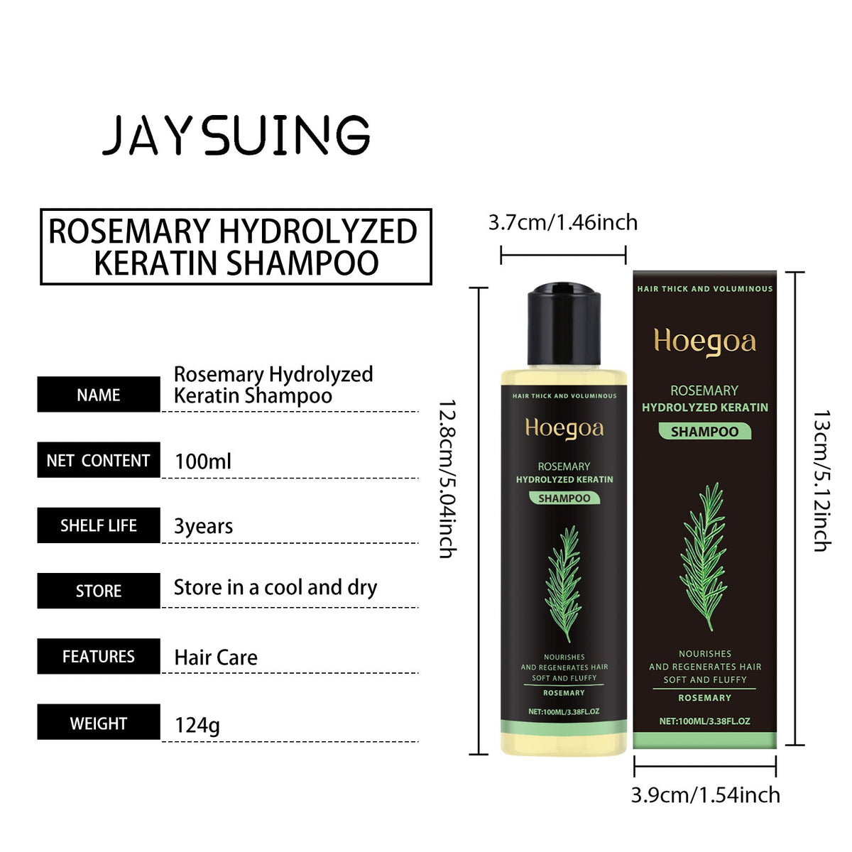 Rosemary Thickening Shampoo 1 00ml Box Tri Light Beauty