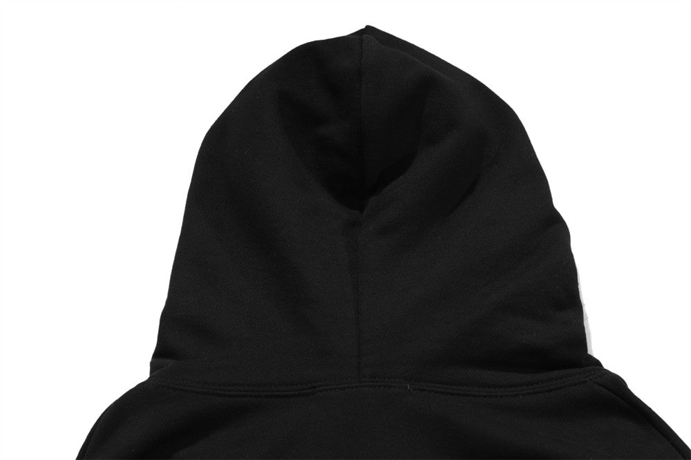 Letter Print Hooded Sweatshirt Men's Loose Long Sleeve Top