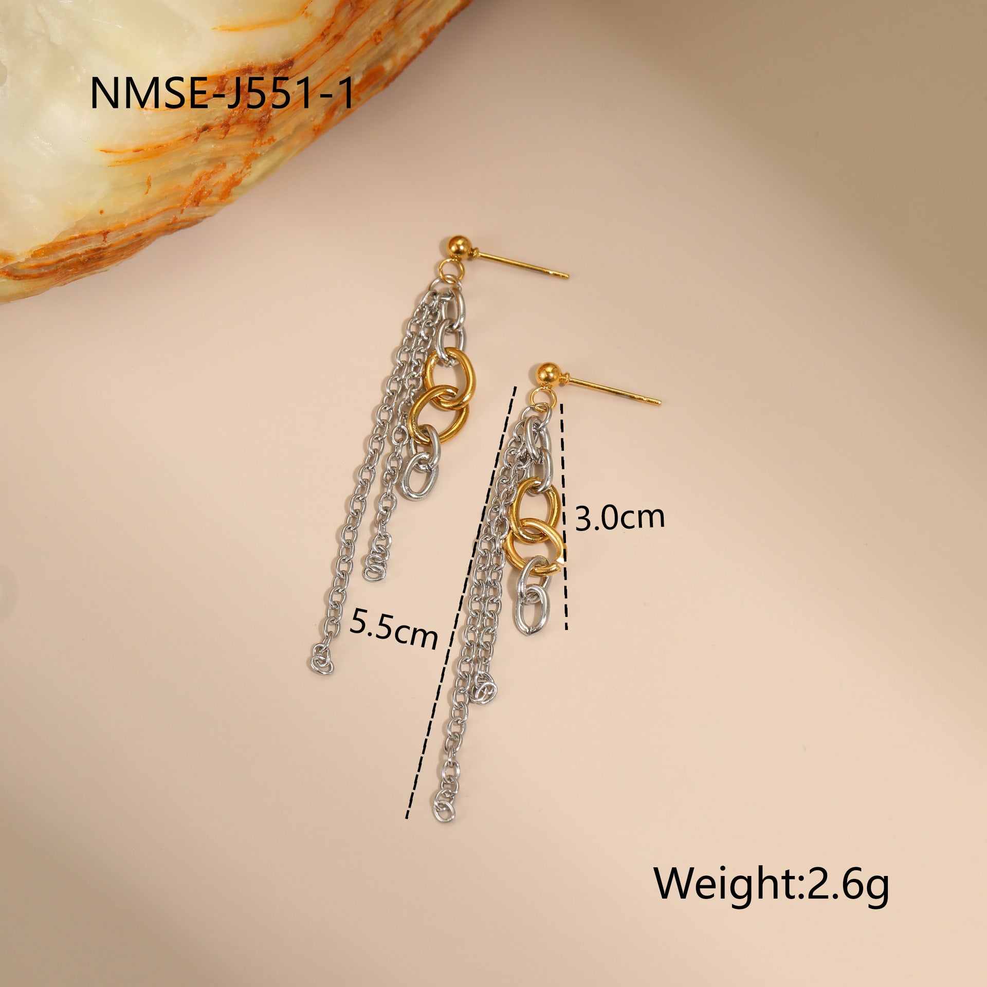 Autumn And Winter New Style Necklaces Gold And Silver Color Matching Earrings Jewelry LadyShow.Store