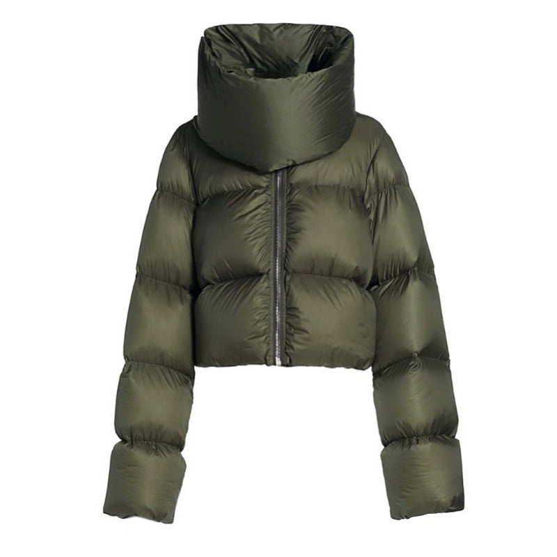 Snap-on Scarf Coat Warm-keeping Cotton Clothing Best YouTube Store