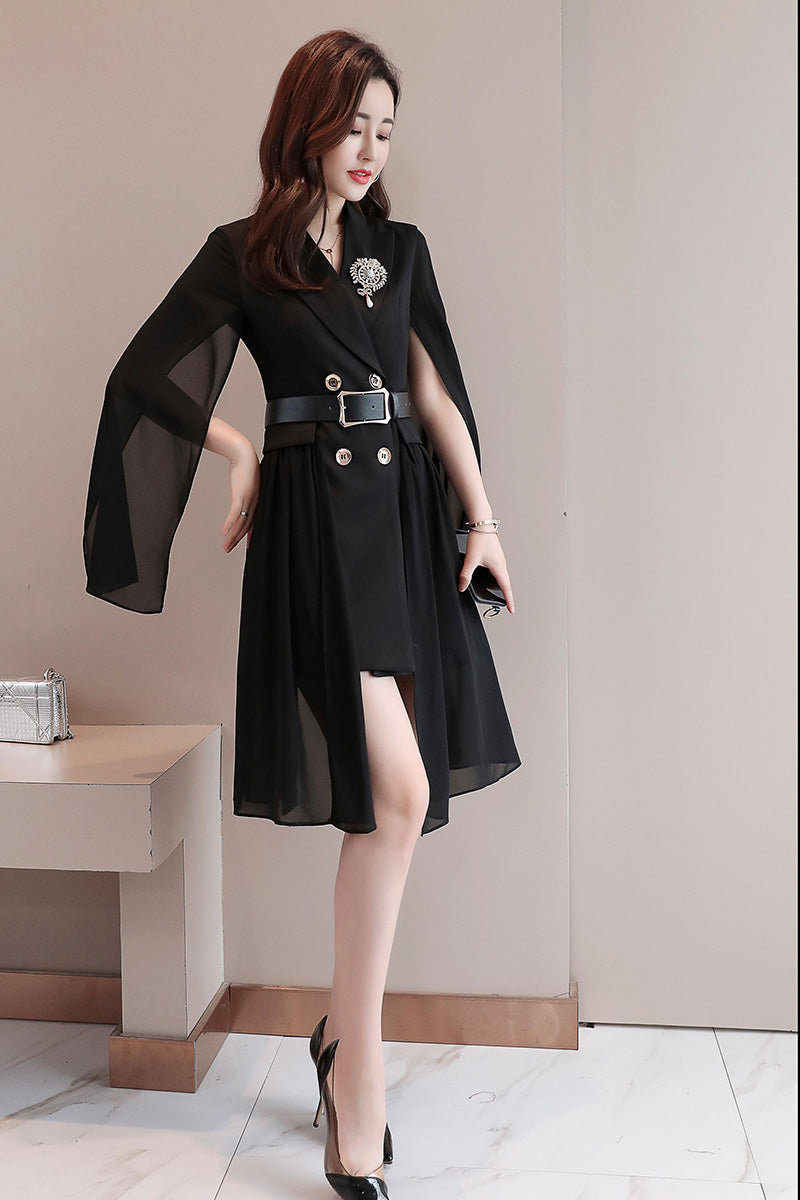 Spring Fashion Slim Fit Double-Breasted Suit Jacket Pi-Mart
