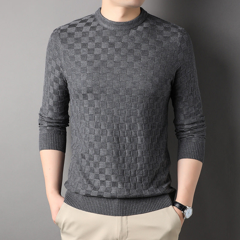 Casual Thin Loose Round Neck Sweater T-shirt Pi-Mart