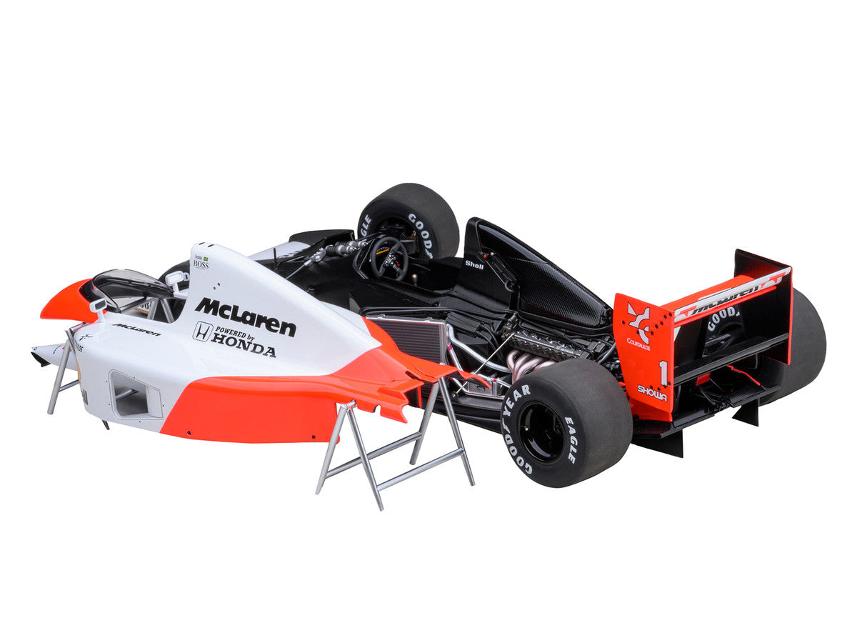 McLaren Honda MP4/6 #1 Ayrton Senna 2nd Place Formula One F1 Japanese GP (1991) (with McLaren Logo) 1/18 Model Car by Autoart LuxuryLifeWay Online Store
