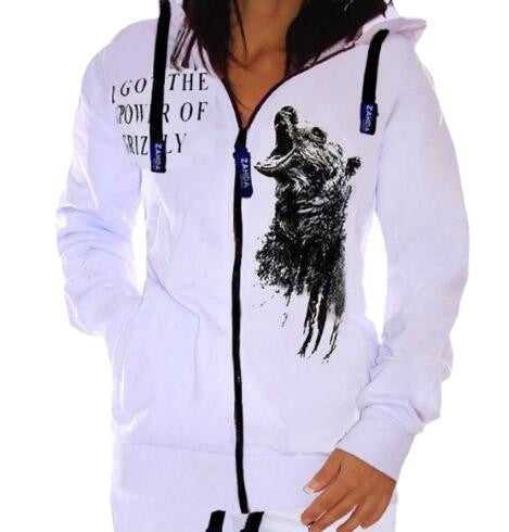 Slim-fit Printed Hooded Sweatshirt Set Sports Suit