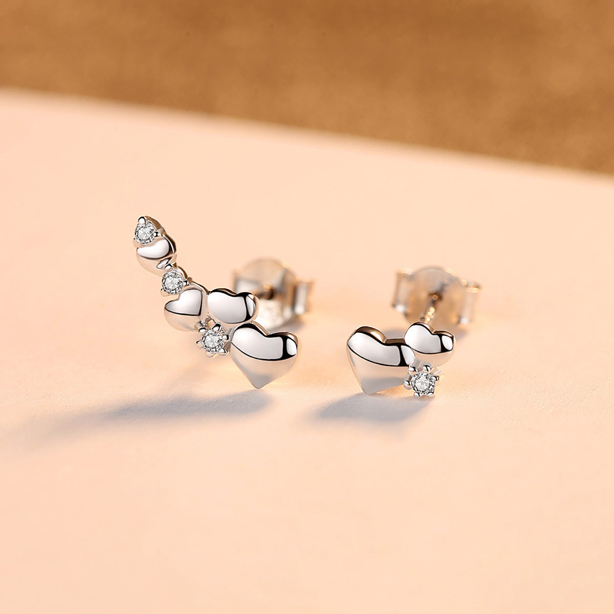 S925 Sterling Silver Stud Earrings LadyShow.Store