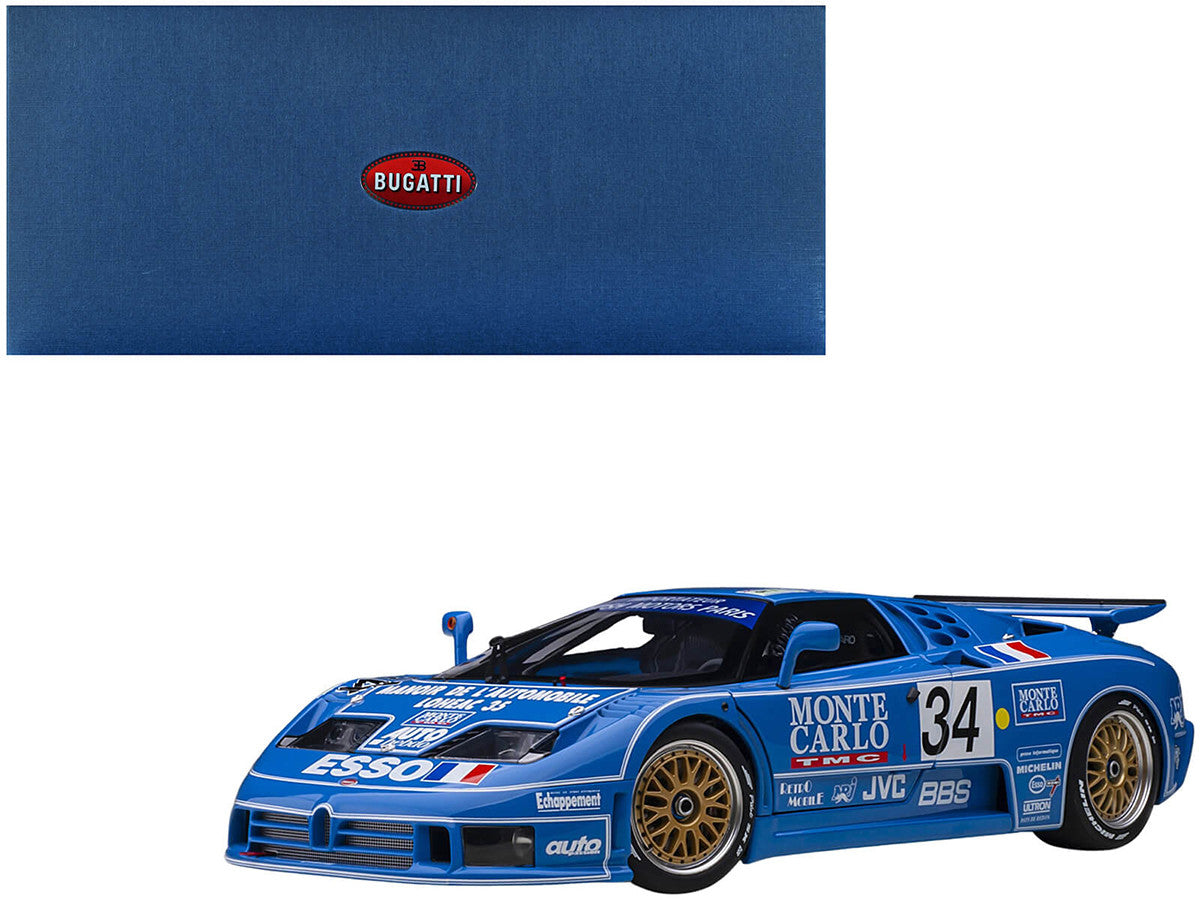 Bugatti EB110 #34 Alain Cudini - Eric Helary - Jean-Christophe Boullion 24 Hours of Le Mans (1994) 1/18 Model Car by Autoart LuxuryLifeWay Online Store