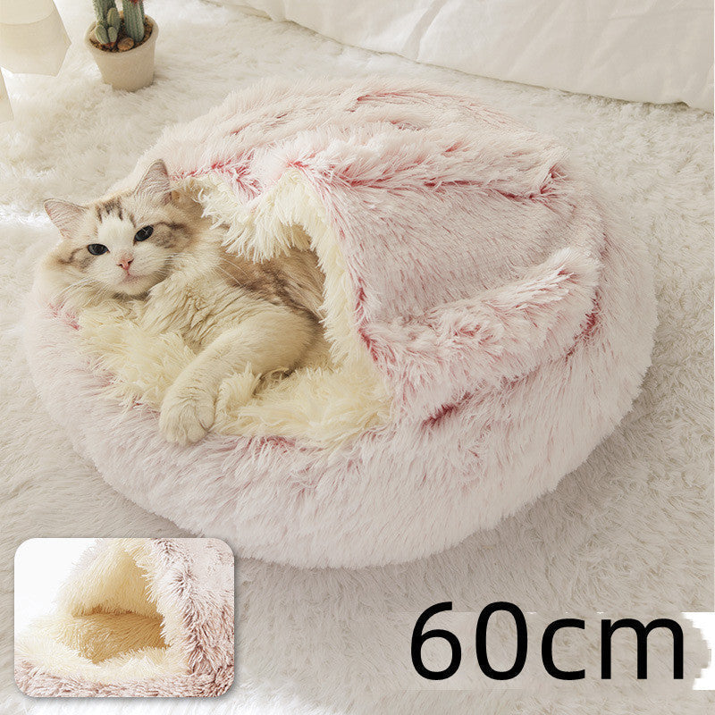 2-in-1 Plush Pet Bed Pets Fashion