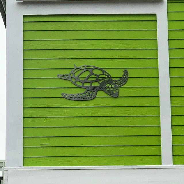 Metal Wall Art Turtle Interior Living Room Decor Crafts PearlNestDecor.com