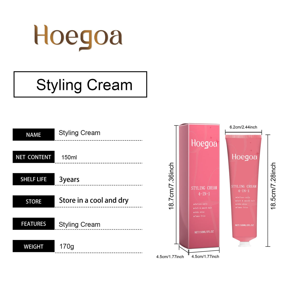 Hair Shaping Care Natural, Soft, Light, Moisturizing E Ssence Elastin 4 In 1 Hair Shaping Cream 150ml 1 Box Tri Light Beauty