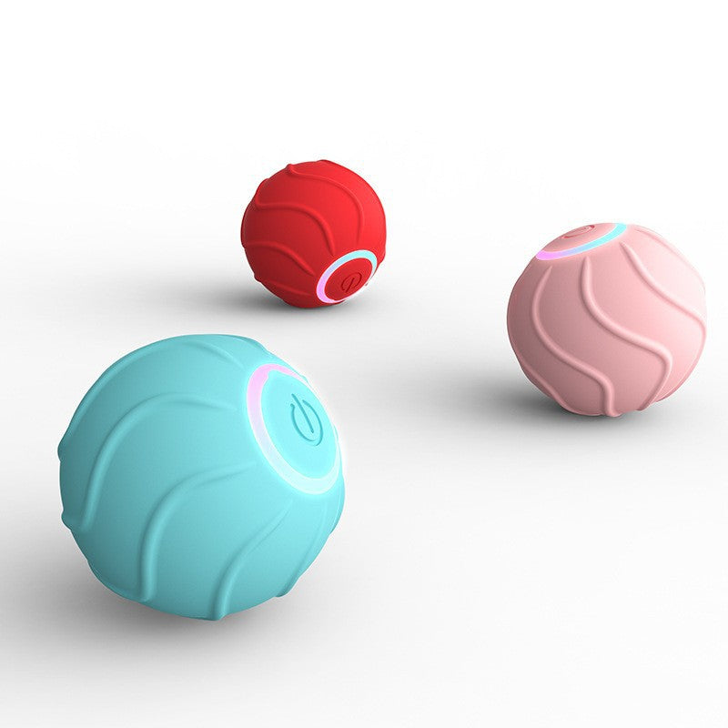 Smart Cat Toys Rolling Ball Pet Cat Owner Interactive Pets Toys Automatic Bouncing Ball USB Self Hi Teasing Kittens Jumping Ball Pets Fashion