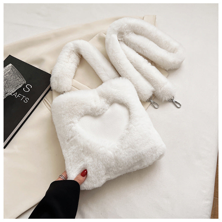 Plush Love Shoulder Tote NorixaFashion.com