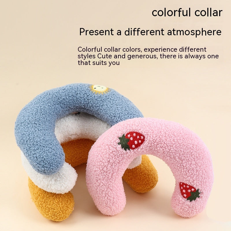 Little Pillow For Cats Fashion Neck Protector Deep Sleep Puppy U-Shaped Pillow Pets Pillow Kitten Headrest Dog Sleeping Pillow Pet Products Pets Fashion