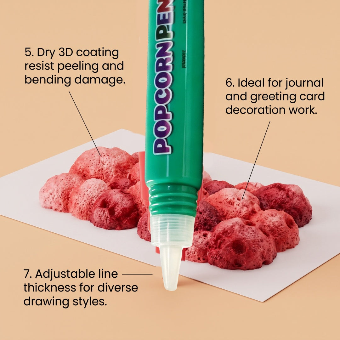 Popcorn Pen 6 Pieces Per Pack Tri Light Beauty