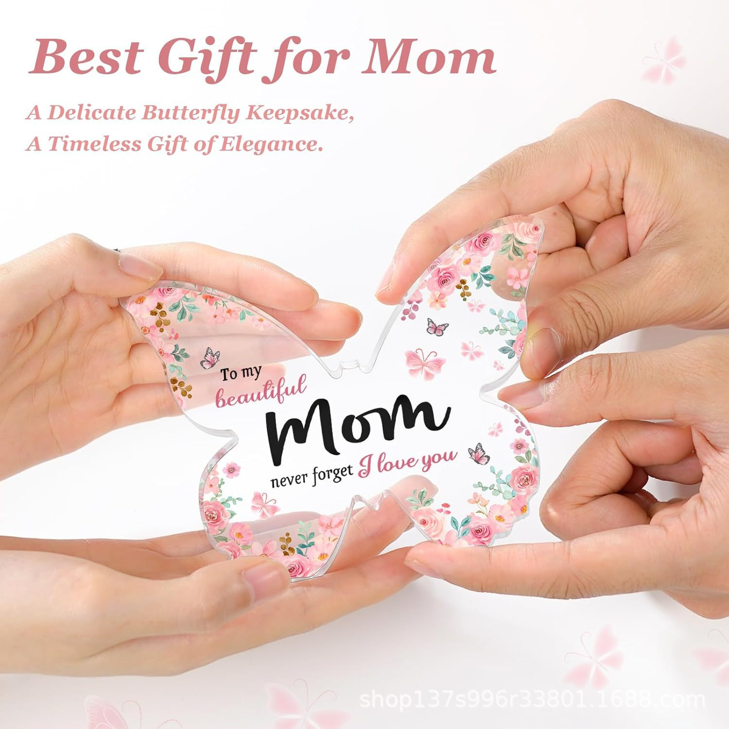 Acrylic Butterfly Mother's Day Gift LadyShow.Store