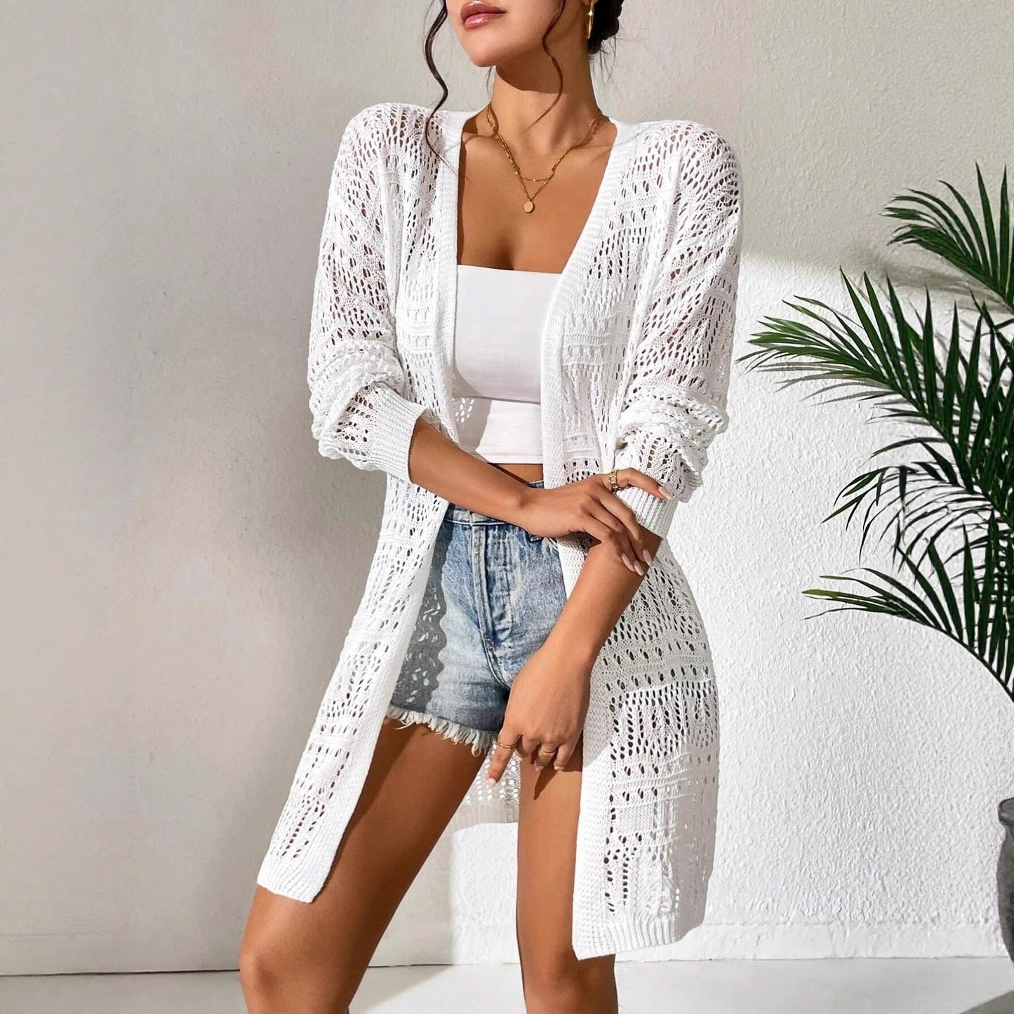 Summer New Solid Color Knitted Sweater Women LadyShow.Store