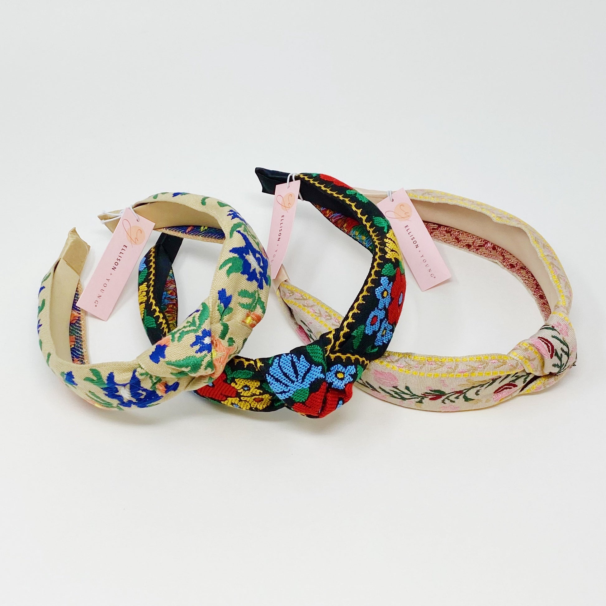 French Floral Embroidered Headband LadyShow.Store