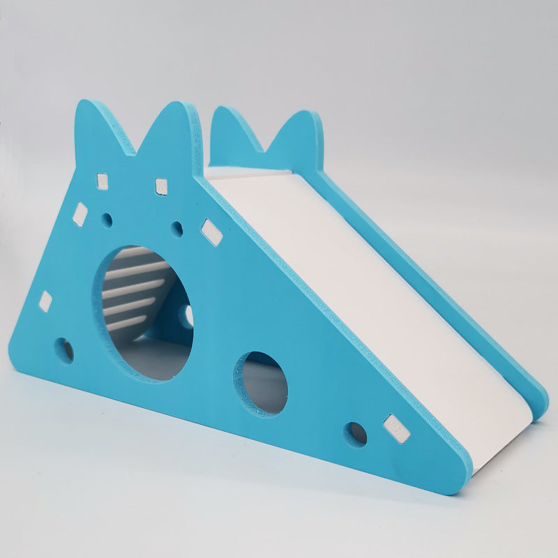 Wooden Slide House for Small Pets Pi-Mart