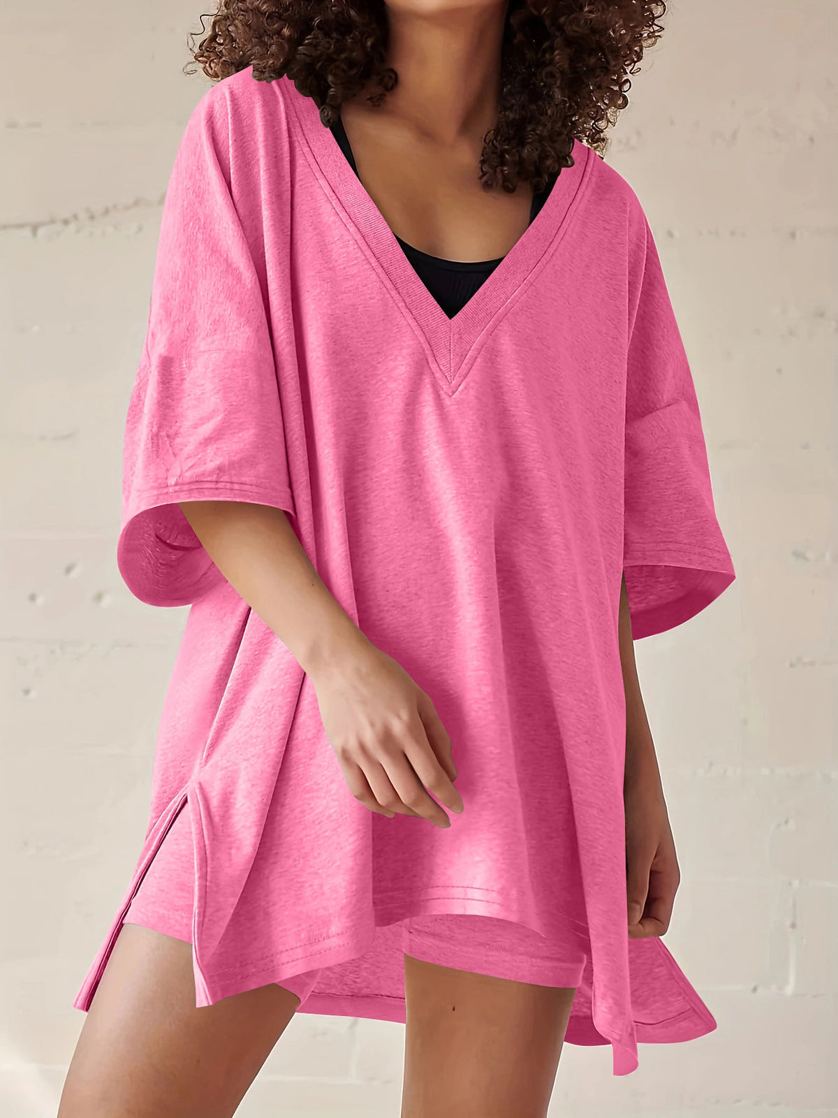 Women's Fashion Casual Short-sleeved Shorts Two-piece Suit NorixaFashion.com