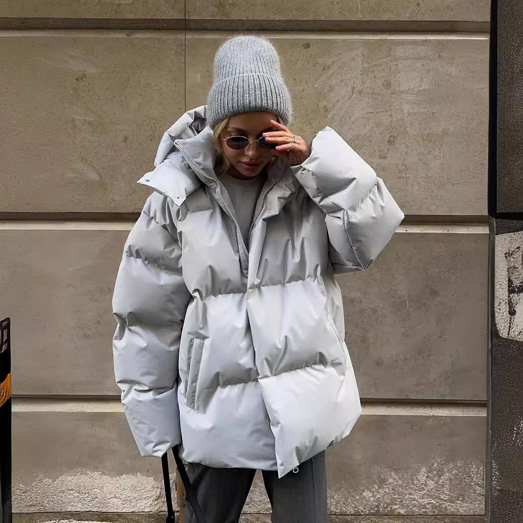 Oversized Cotton Jacket for Women - Fall/Winter 2023 Pi-Mart