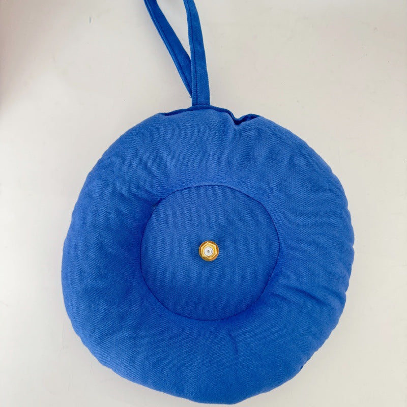 Fabric Clock Handmade Creative Cloth Heat Transfer Sticker Silent Creative Wall Clock PearlNestDecor.com