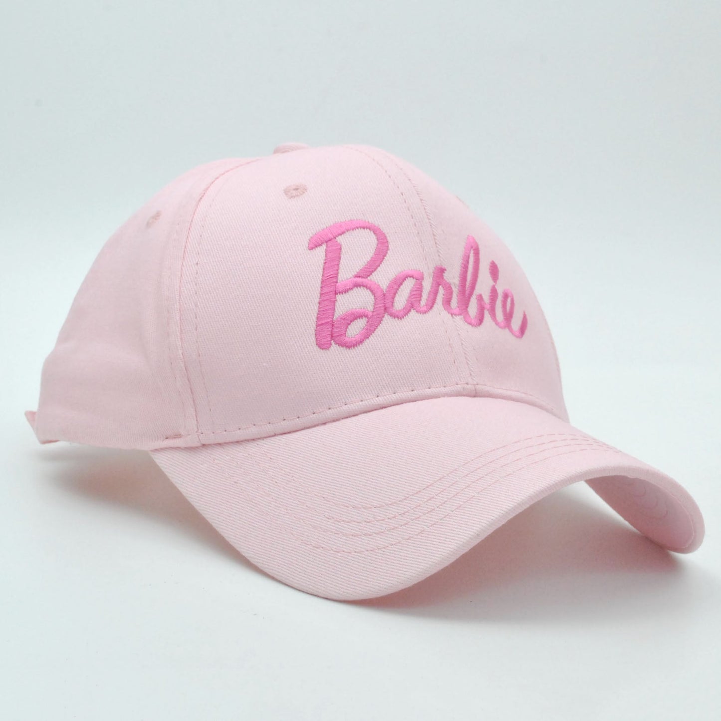 Cross-border new Barbie Barbie pink hard top baseball cap ins Korean version of cute embroidery curved eaves cap wholesale LuxuryLifeWay Online Store