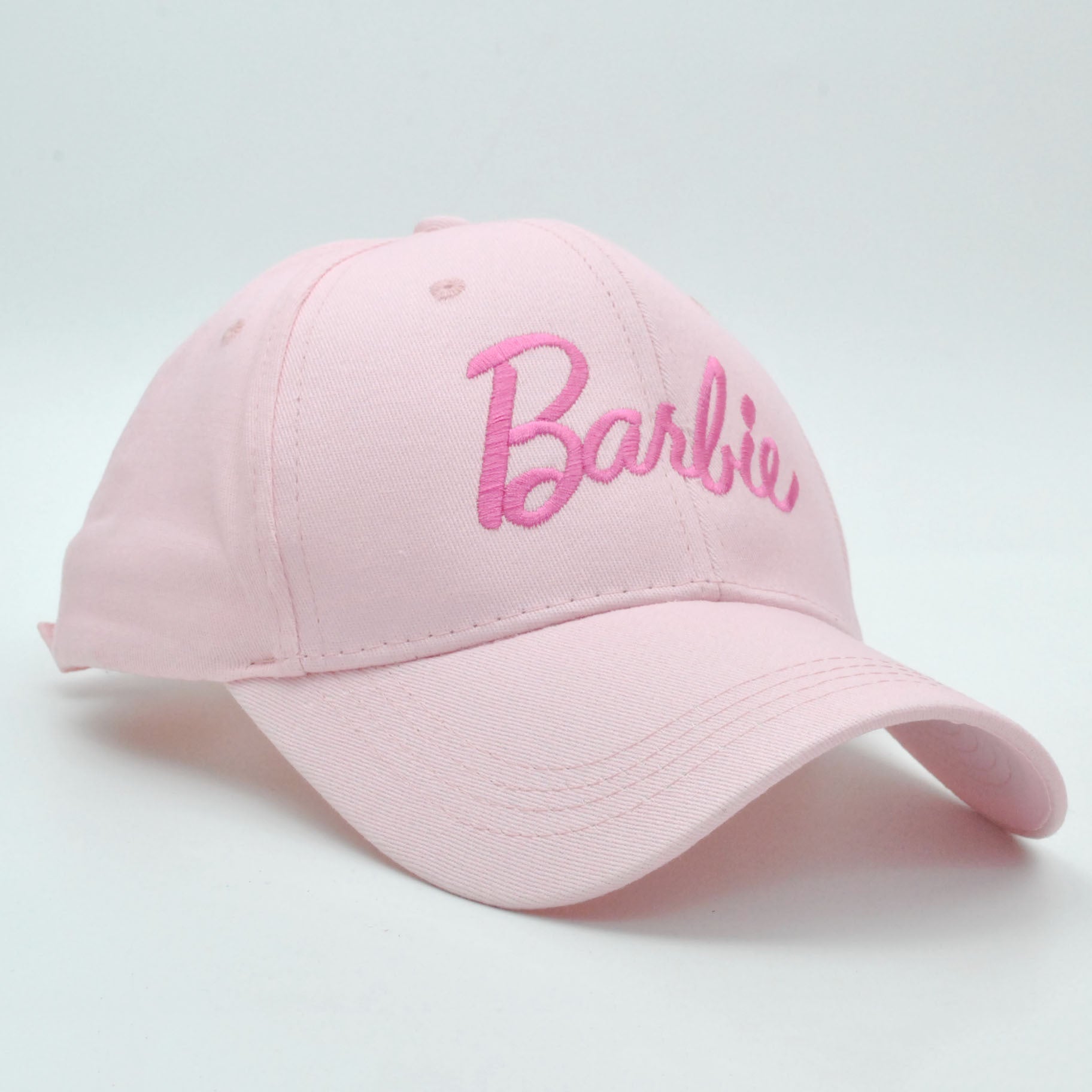 Cross-border new Barbie Barbie pink hard top baseball cap ins Korean version of cute embroidery curved eaves cap wholesale LuxuryLifeWay Online Store